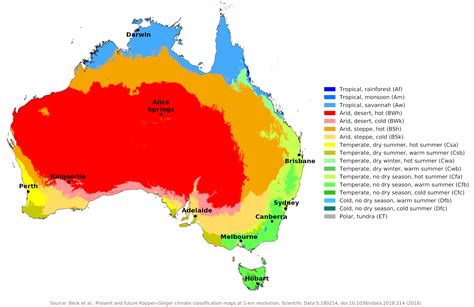 Climate of Australia .
